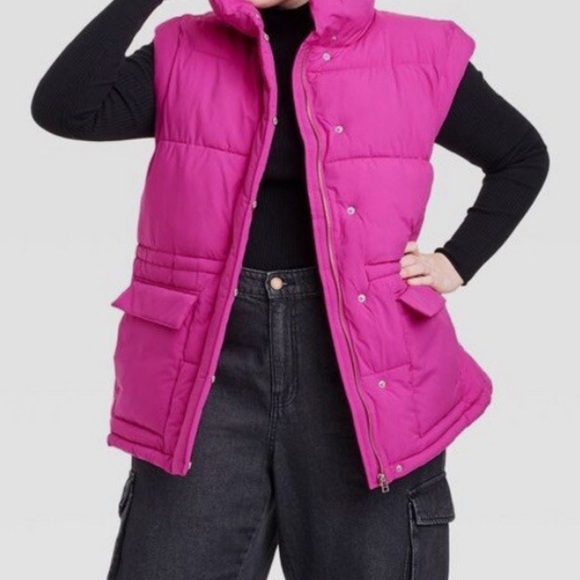 Universal Thread Fuchsia Water-Resistant Vest - Picture 6 of 6